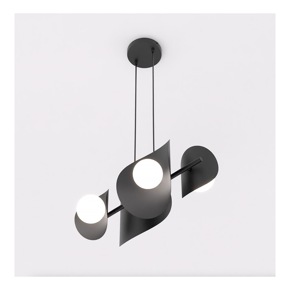 Emibig ELEMENTI 4 BLACK EM1491/4 kolor czarny z kategorii lampy wiszące