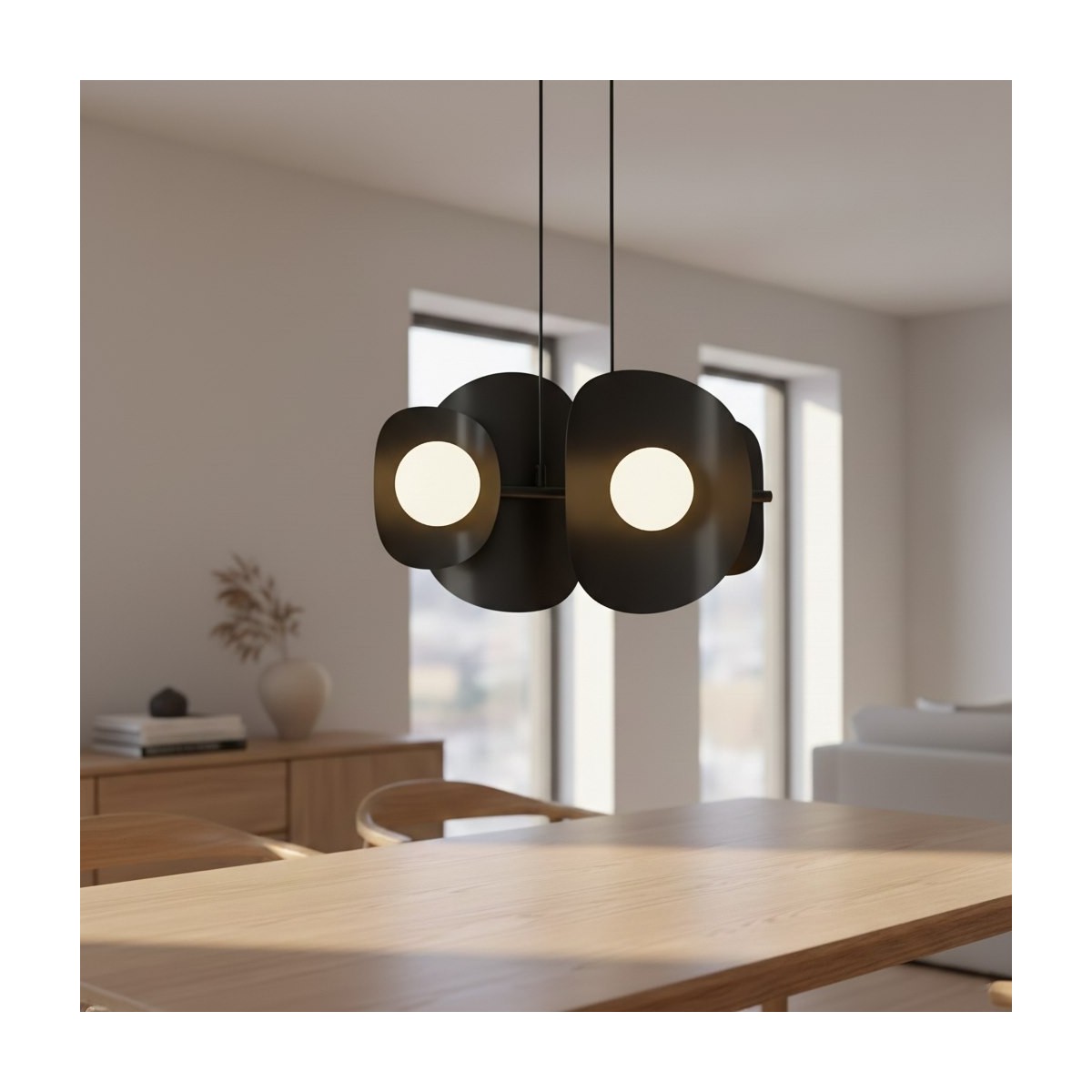 Emibig ELEMENTI 4 BLACK EM1491/4 kolor czarny z kategorii lampy wiszące