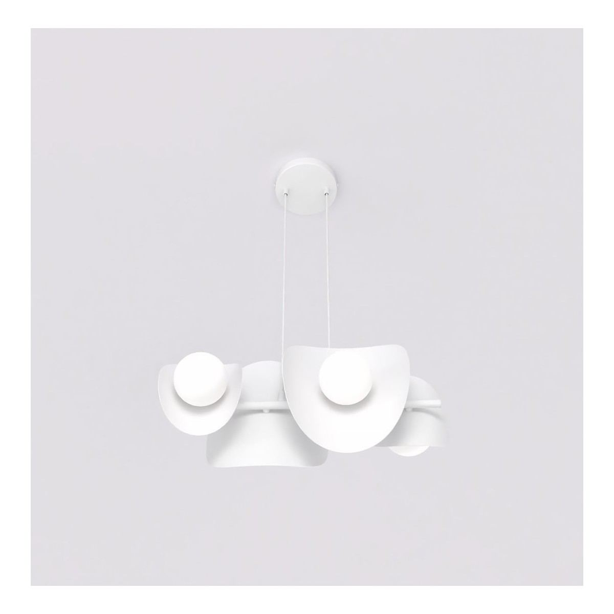 Emibig ELEMENTI 4 WHITE EM1492/4 kolor biały z kategorii lampy wiszące