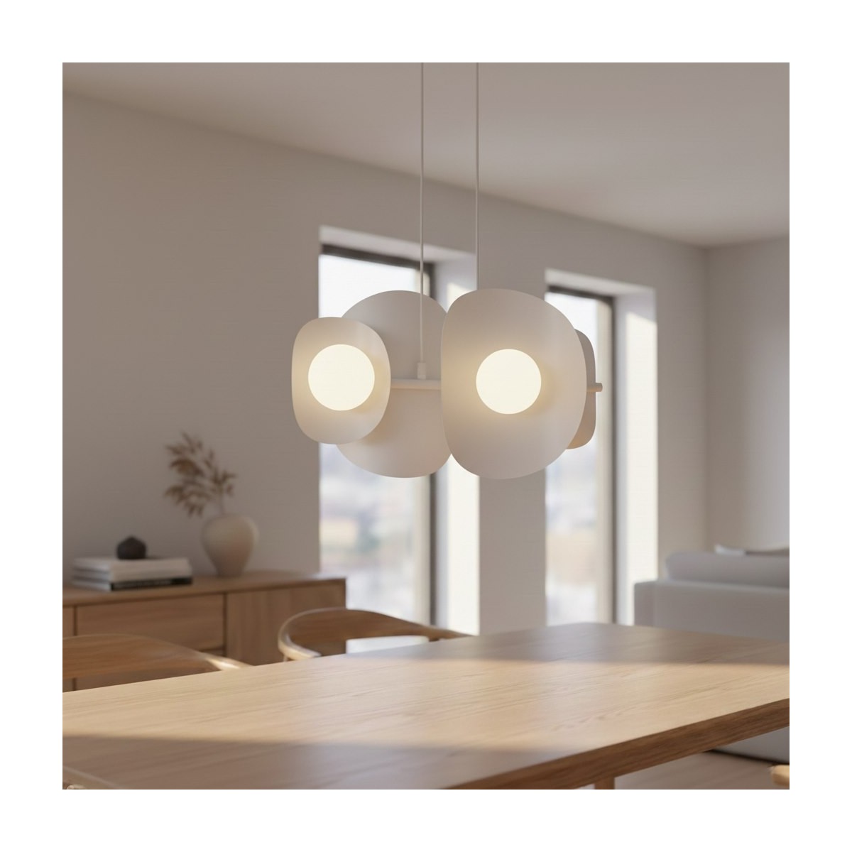 Emibig ELEMENTI 4 WHITE EM1492/4 kolor biały z kategorii lampy wiszące