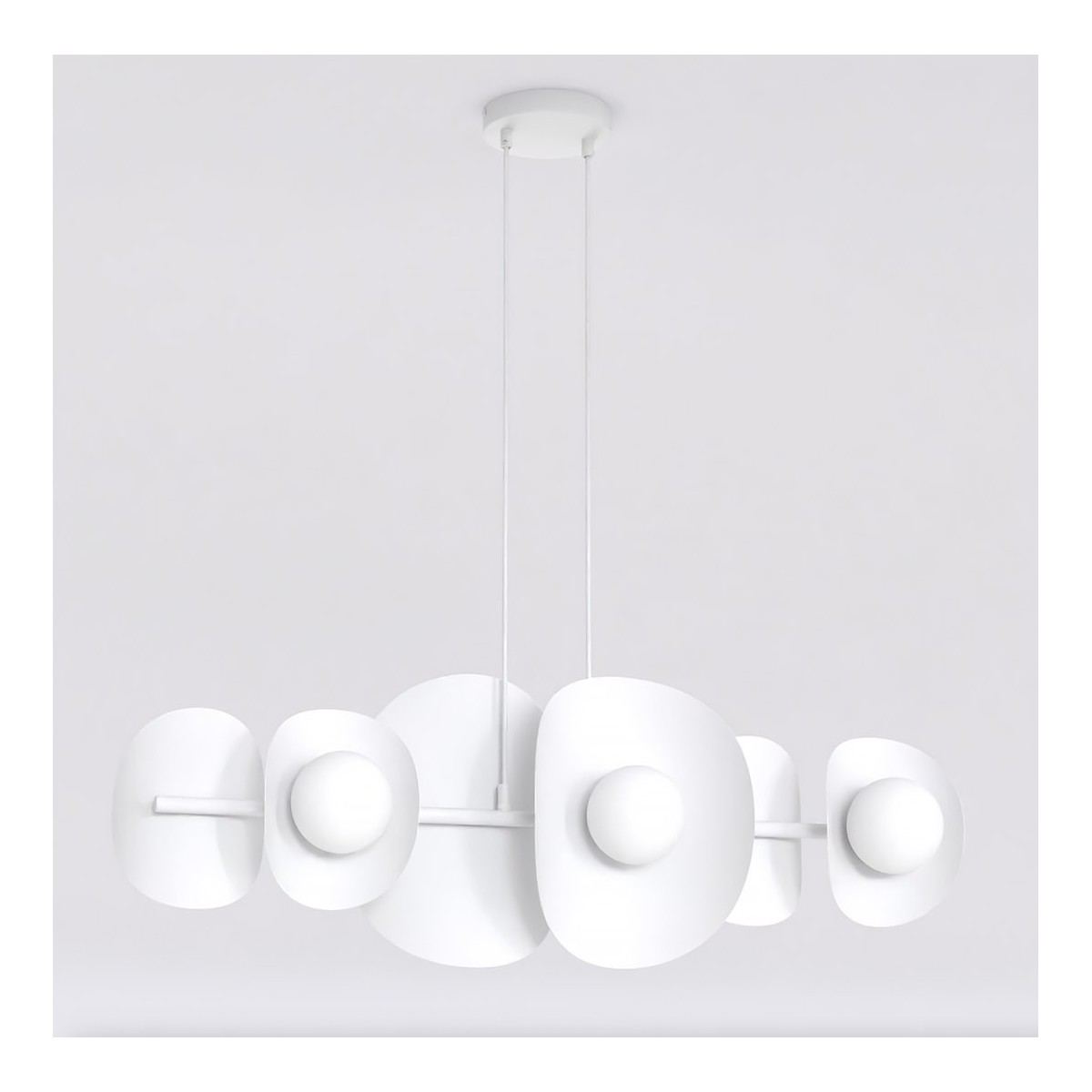 Emibig ELEMENTI 6 WHITE EM1492/6 kolor biały z kategorii lampy wiszące
