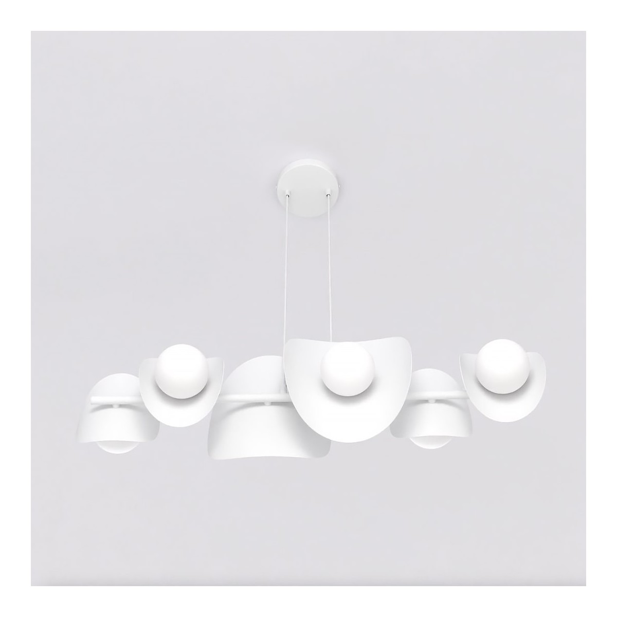 Emibig ELEMENTI 6 WHITE EM1492/6 kolor biały z kategorii lampy wiszące