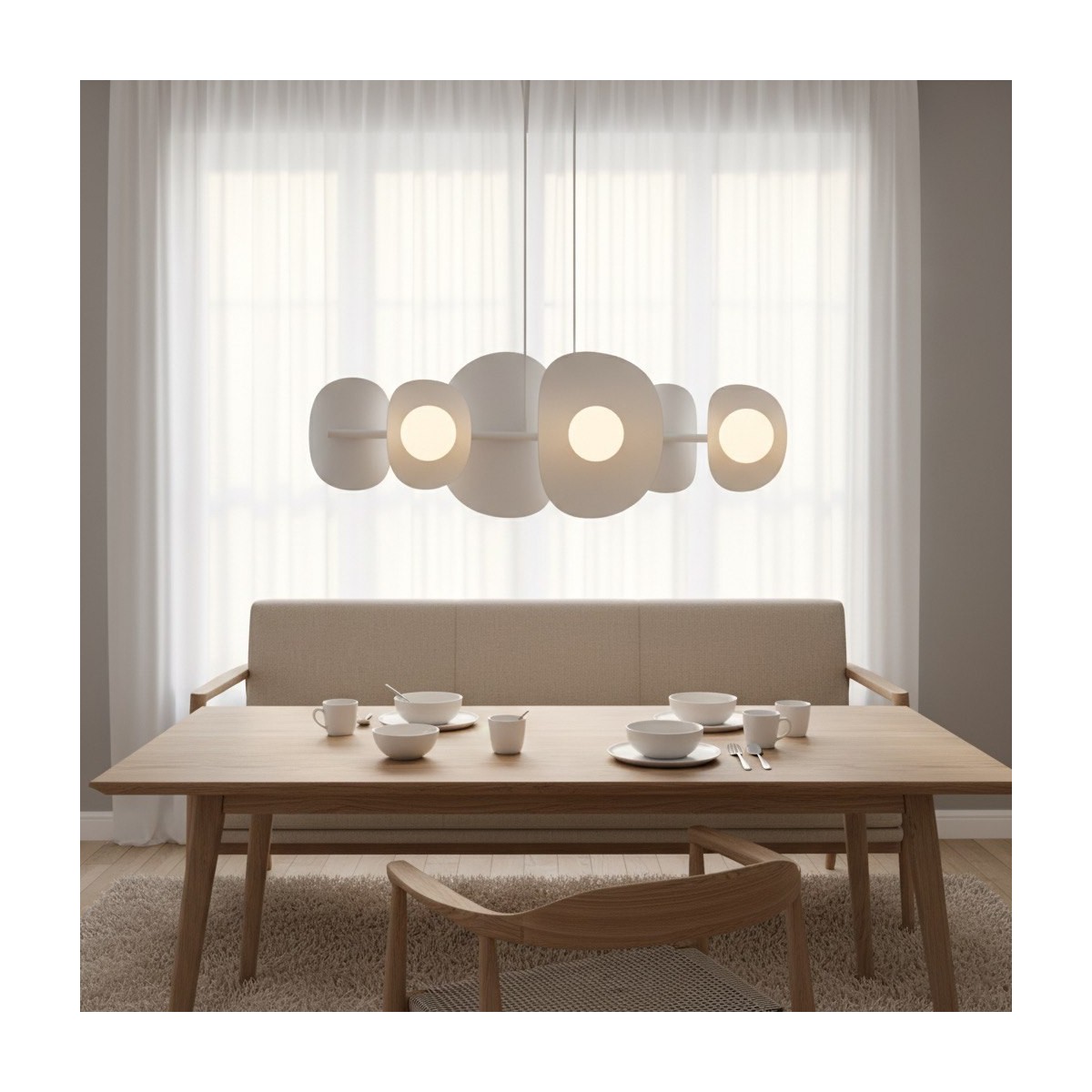 Emibig ELEMENTI 6 WHITE EM1492/6 kolor biały z kategorii lampy wiszące