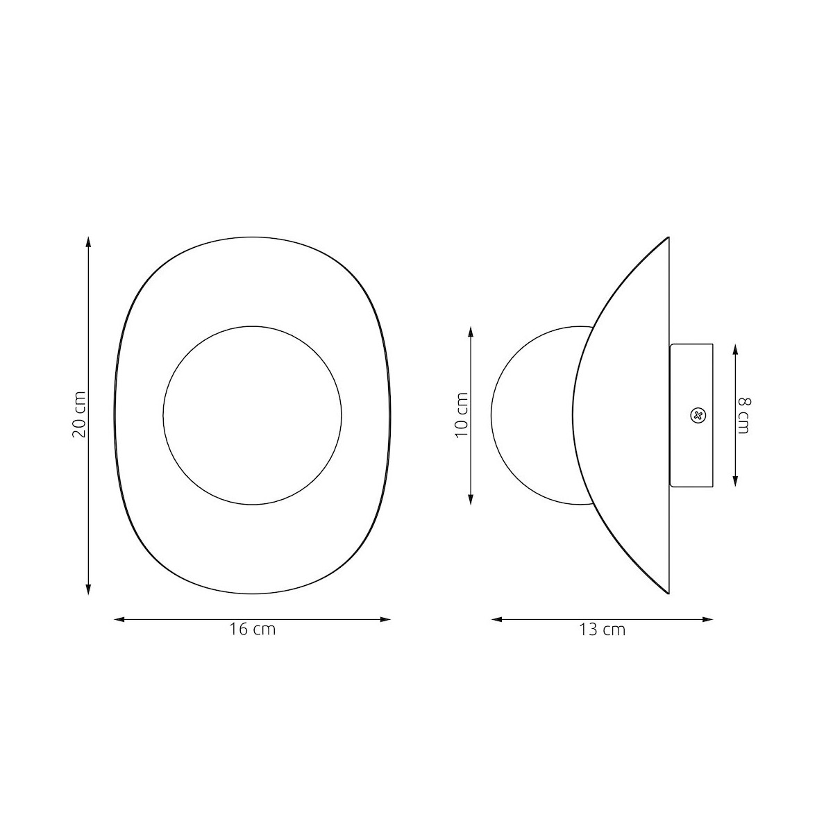 Emibig FIERO M K1 MOKKA EM1587/K1 kolor mocha z kategorii kinkiety