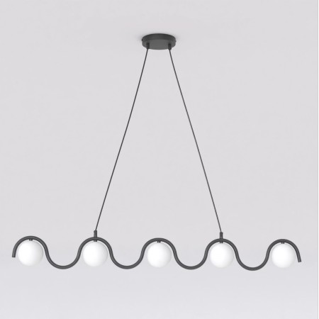 Emibig SINUS BL OPAL EM1582/5 kolor czarny z kategorii lampy wiszące