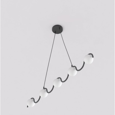 Emibig SINUS BL OPAL EM1582/5 kolor czarny z kategorii lampy wiszące