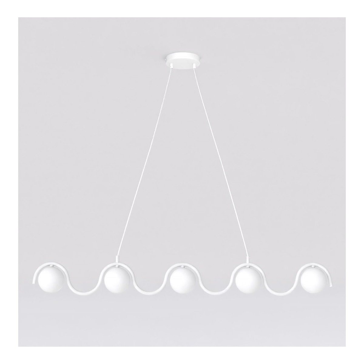 Emibig SINUS WH OPAL EM1583/5 kolor biały z kategorii lampy wiszące