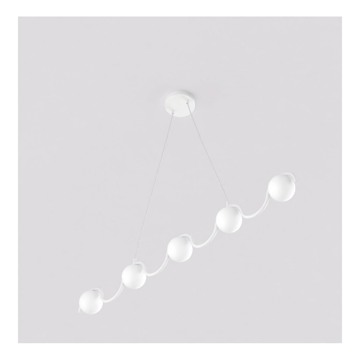 Emibig SINUS WH OPAL EM1583/5 kolor biały z kategorii lampy wiszące