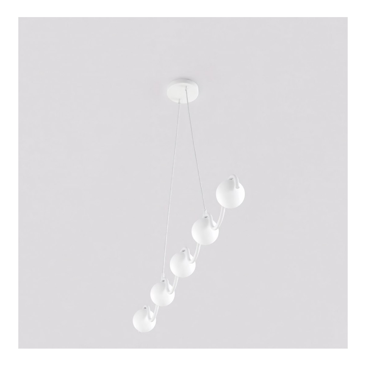 Emibig SINUS WH OPAL EM1583/5 kolor biały z kategorii lampy wiszące