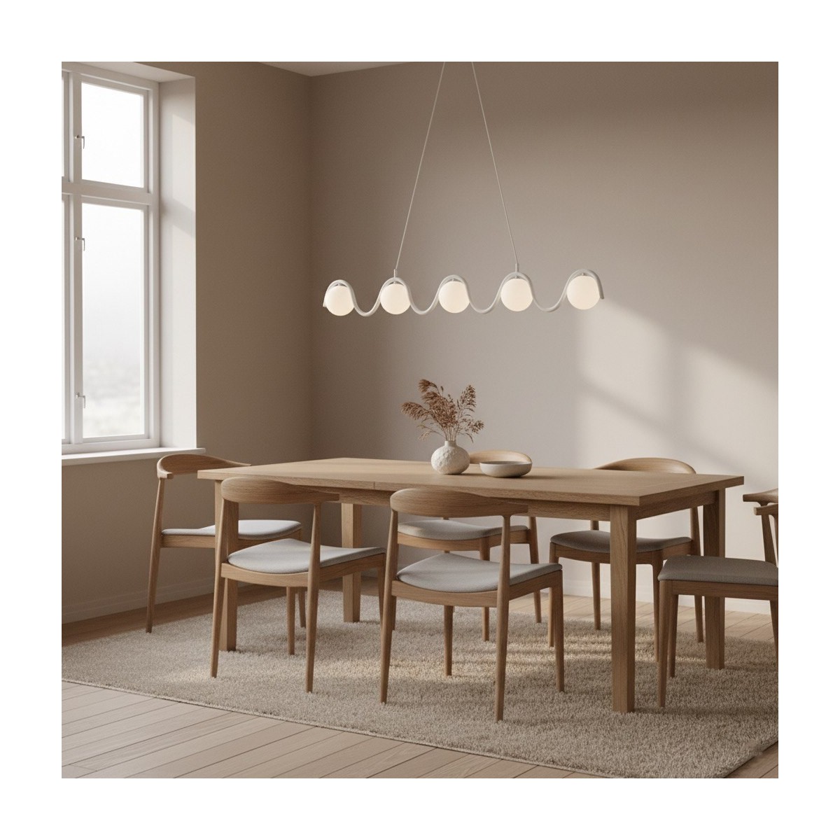 Emibig SINUS WH OPAL EM1583/5 kolor biały z kategorii lampy wiszące