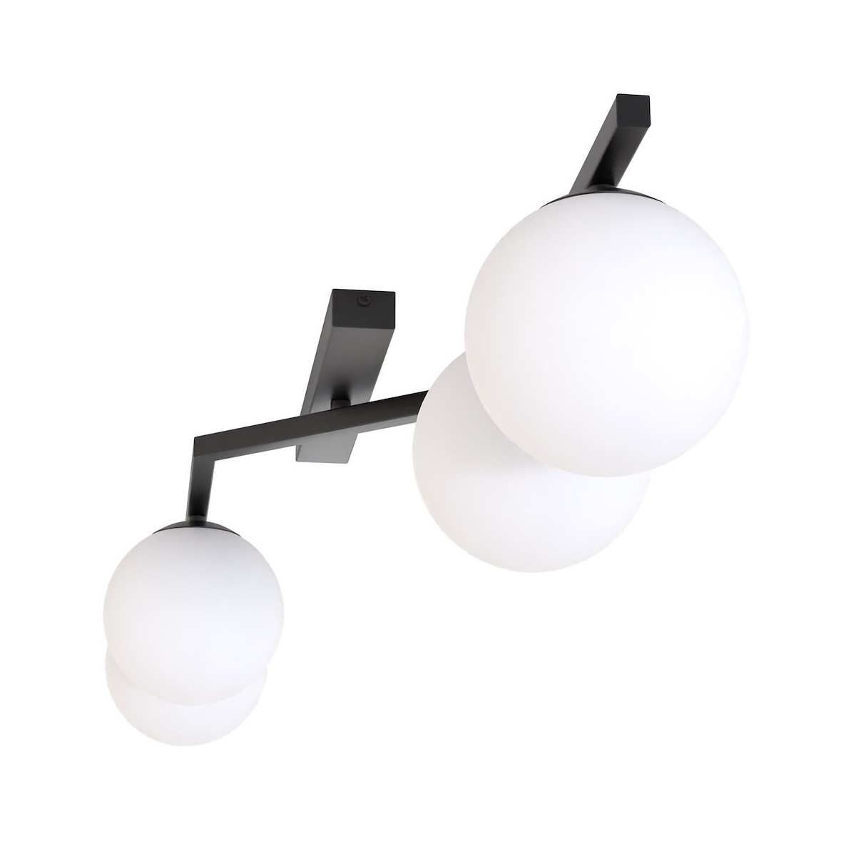 Emibig NATON 4 BL OPAL EM1508/4 kolor czarny z kategorii lampy sufitowe