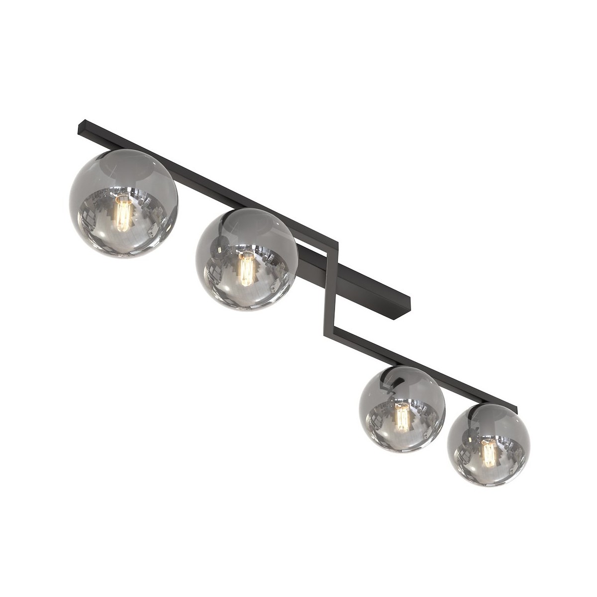 Emibig NATON 4 BL GRAFIT EM1509/4 kolor czarny z kategorii lampy sufitowe