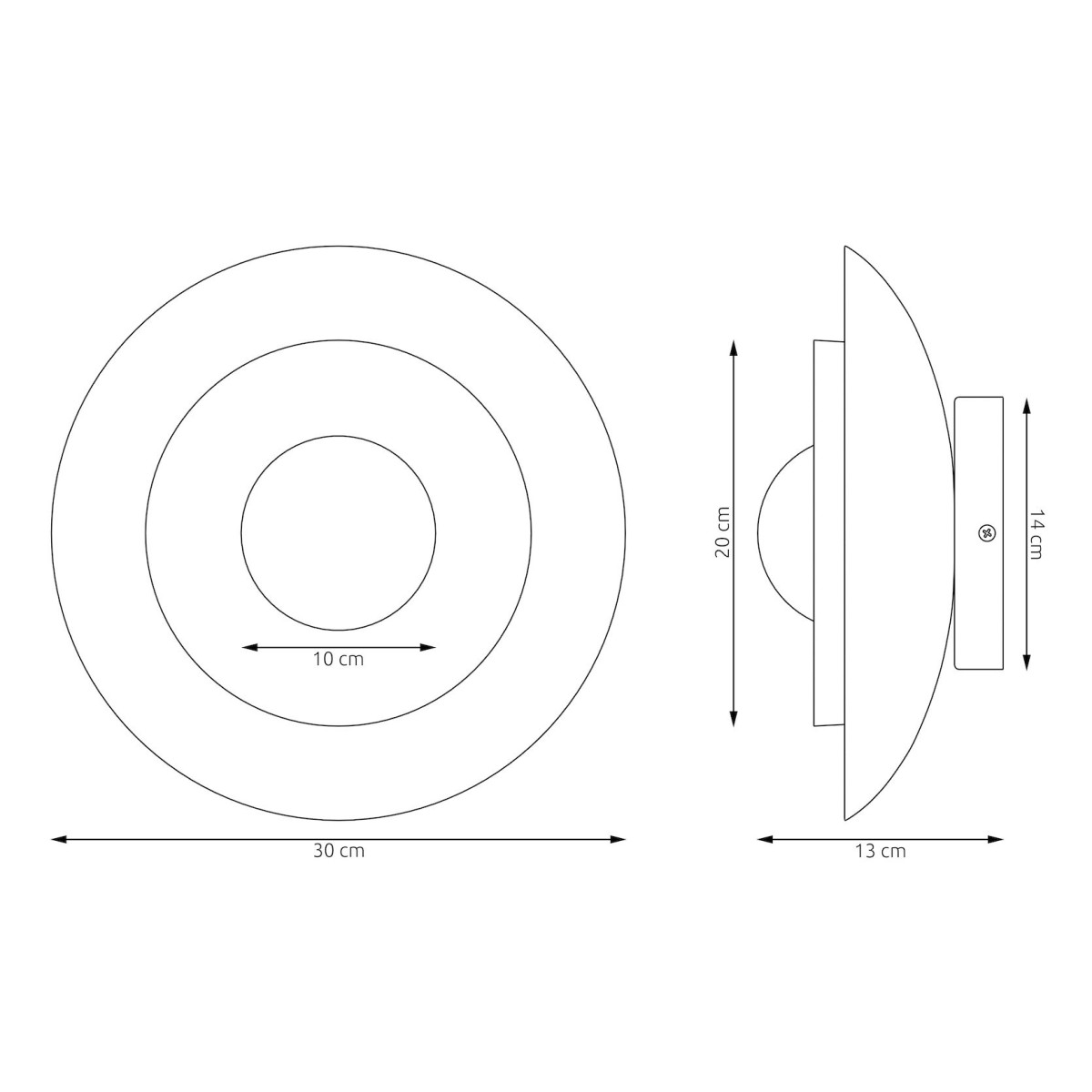 Emibig POPPI K1 WH BLACK EM1521/K1 kolor czarny z kategorii kinkiety