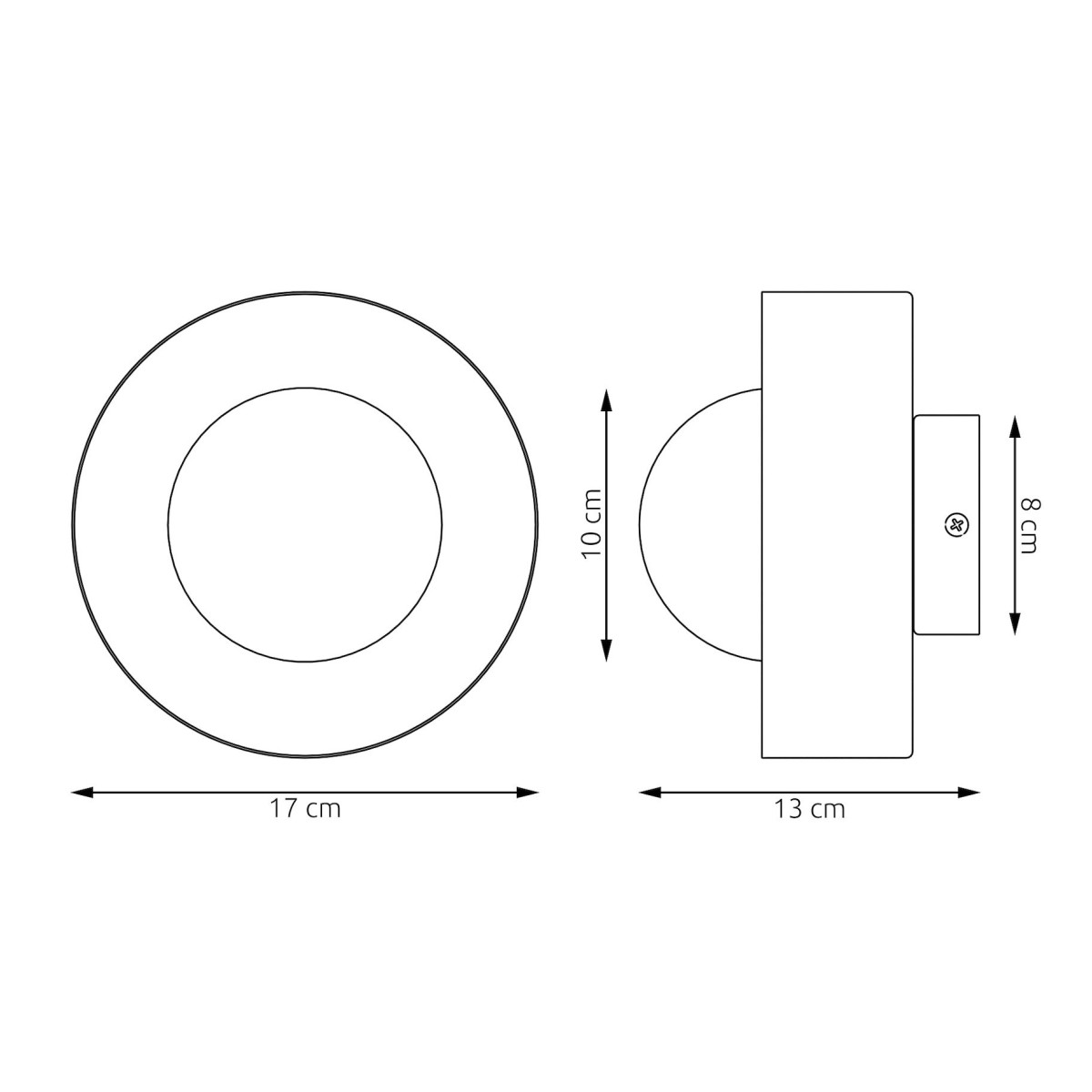 Emibig LULU K1 WHITE EM1538/K1 kolor pomarańczowy z kategorii kinkiety