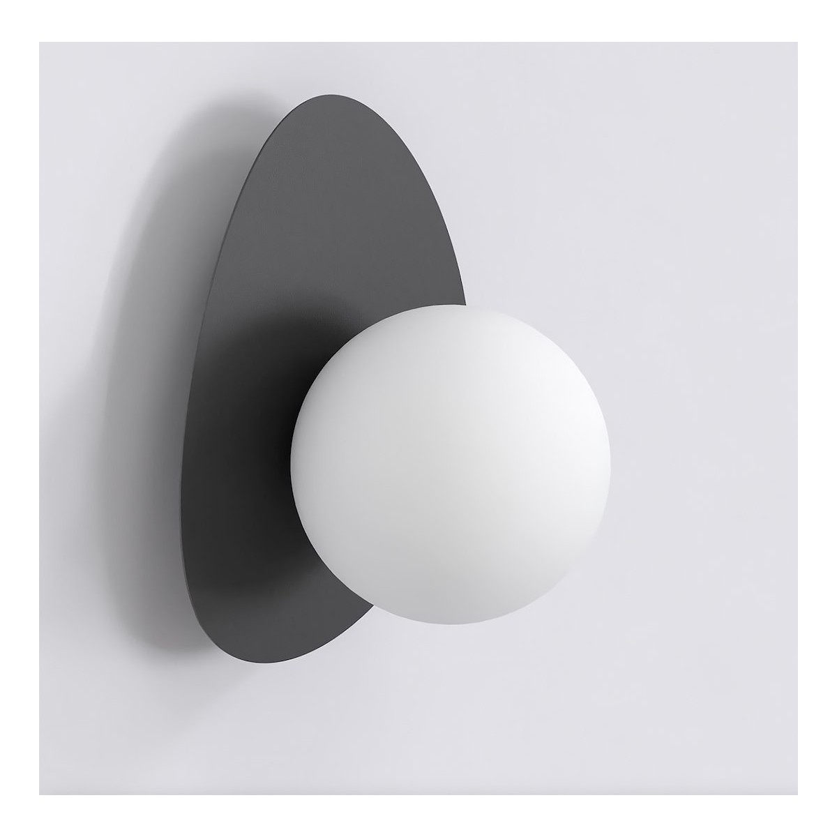 Emibig OVO K1 BLACK EM1527/K1 kolor czarny z kategorii kinkiety