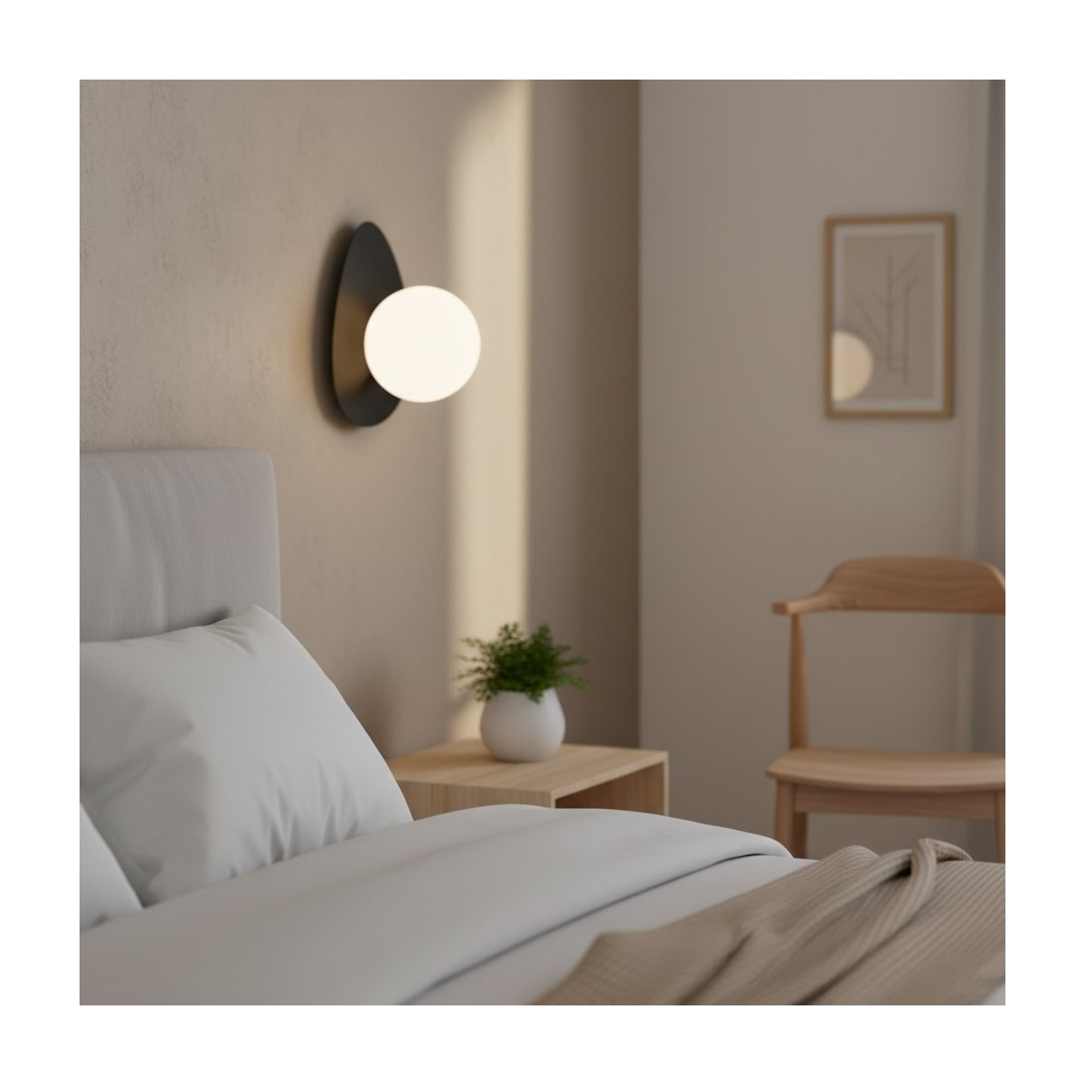 Emibig OVO K1 BLACK EM1527/K1 kolor czarny z kategorii kinkiety