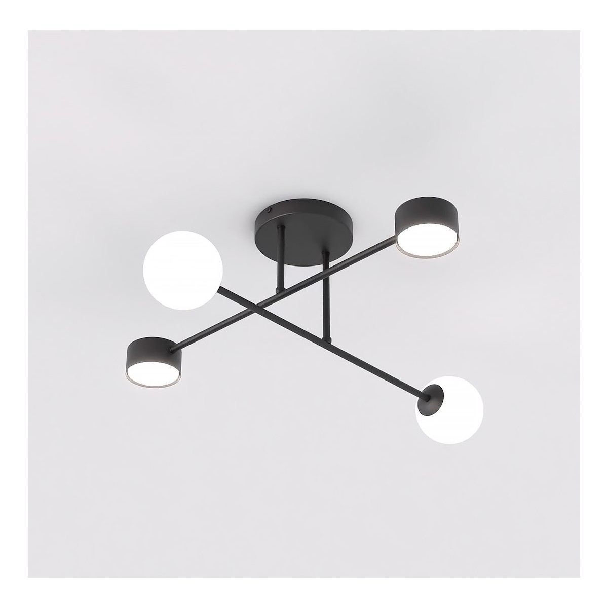 Emibig HOLON 4 BLACK EM1558/4 kolor czarny z kategorii lampy sufitowe