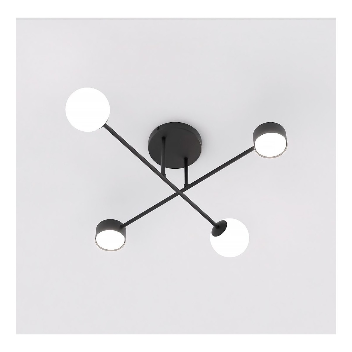 Emibig HOLON 4 BLACK EM1558/4 kolor czarny z kategorii lampy sufitowe