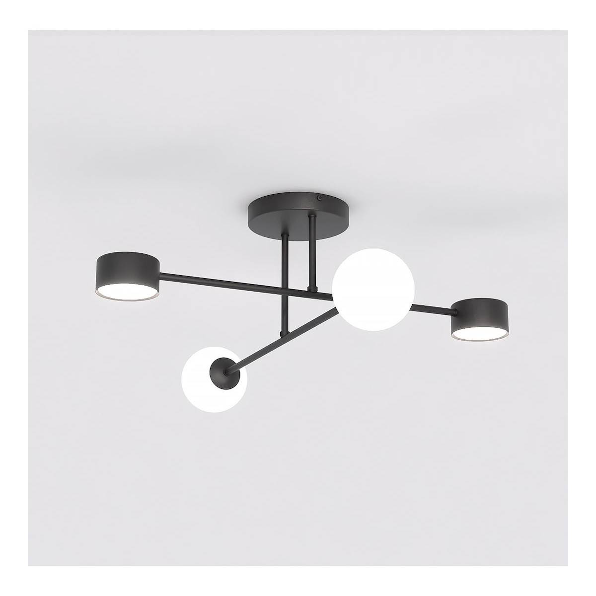 Emibig HOLON 4 BLACK EM1558/4 kolor czarny z kategorii lampy sufitowe