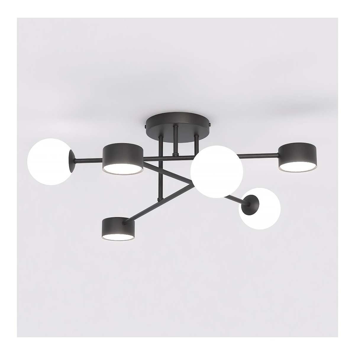 Emibig HOLON 6 BLACK EM1558/6 kolor czarny z kategorii lampy sufitowe