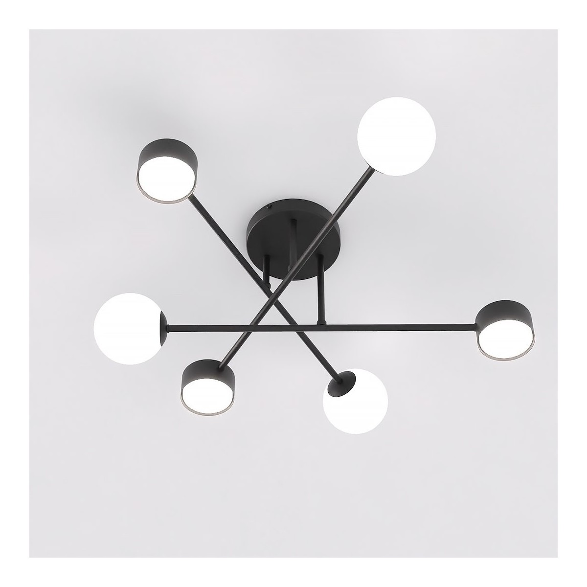 Emibig HOLON 6 BLACK EM1558/6 kolor czarny z kategorii lampy sufitowe