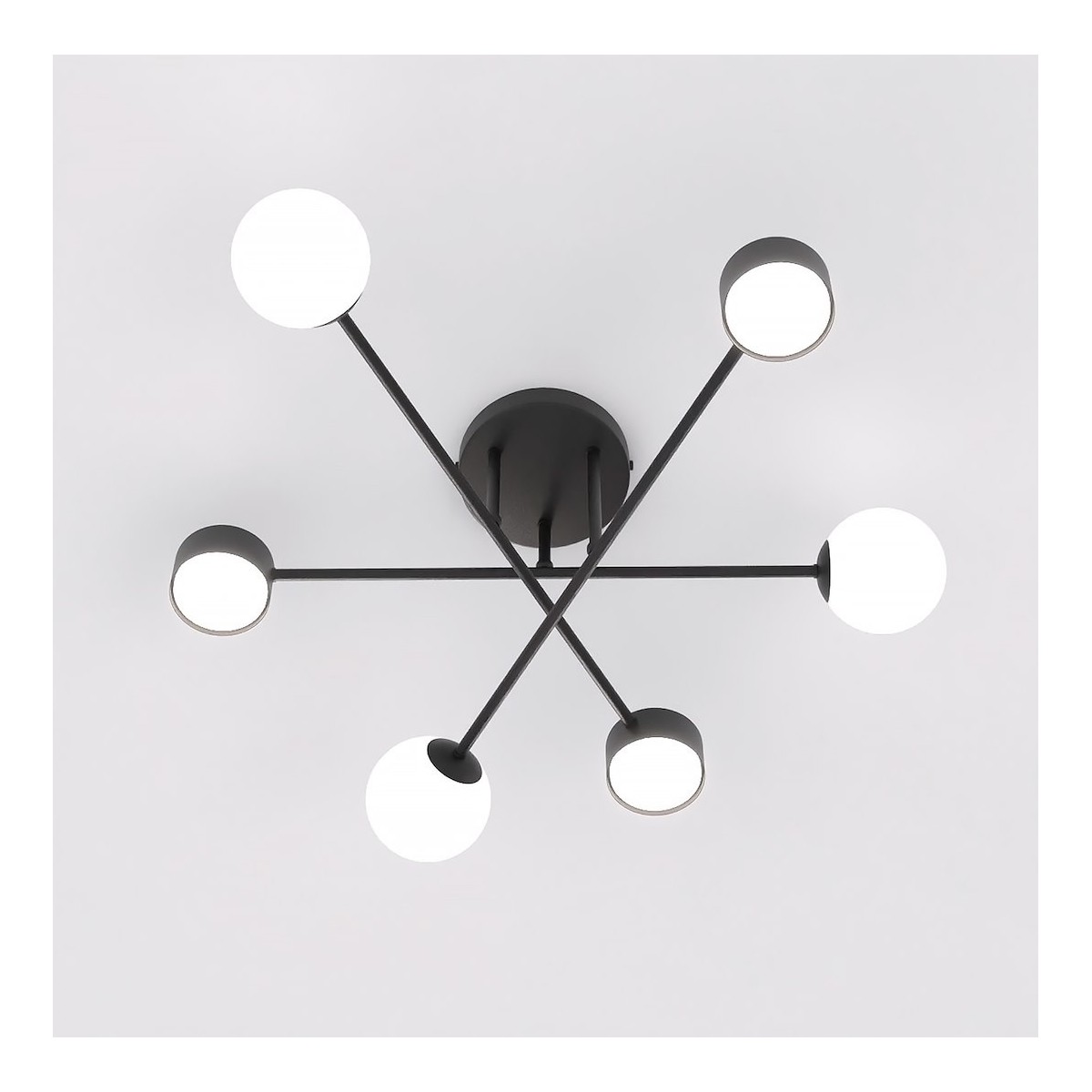 Emibig HOLON 6 BLACK EM1558/6 kolor czarny z kategorii lampy sufitowe