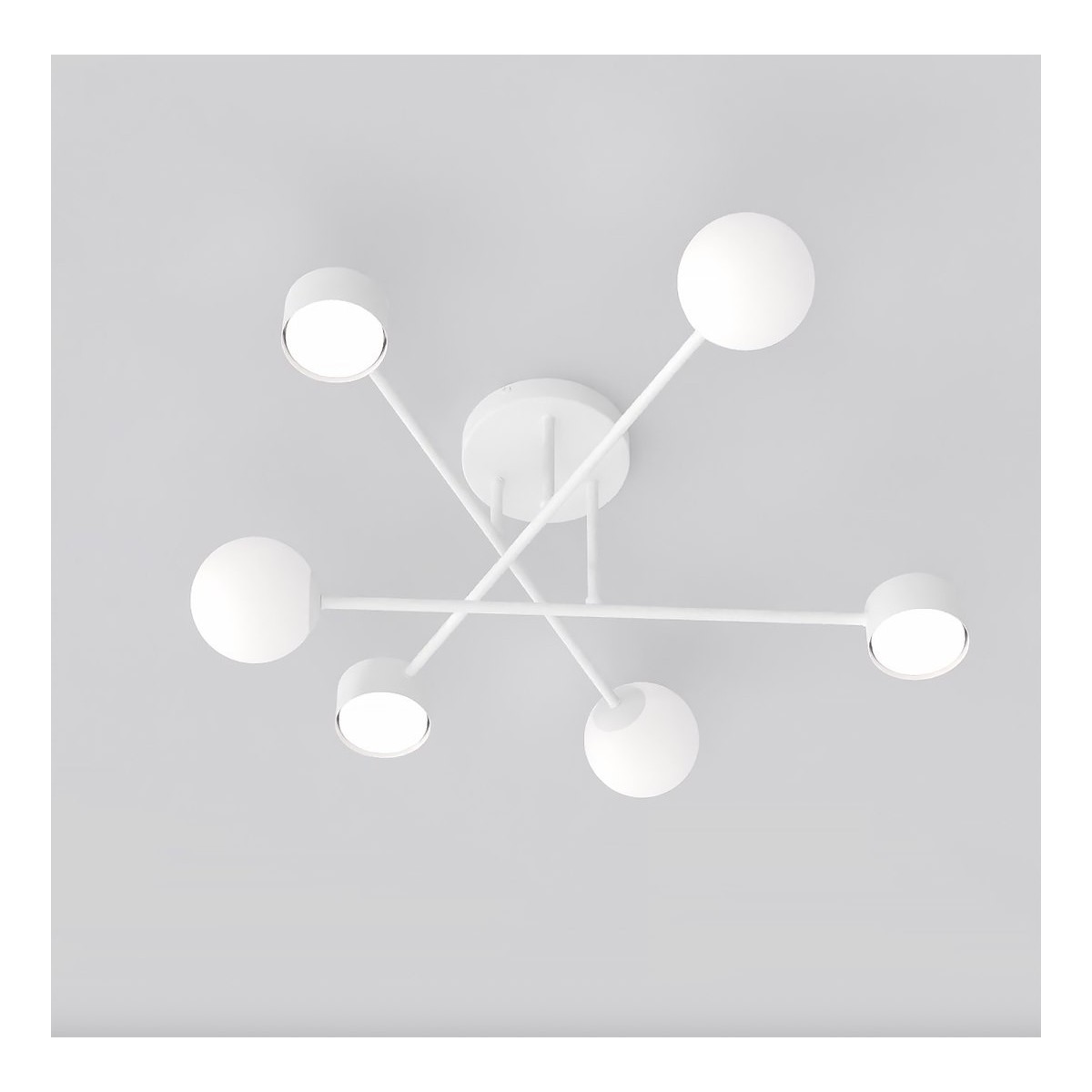 Emibig HOLON 6 WHITE EM1559/6 kolor biały z kategorii lampy sufitowe