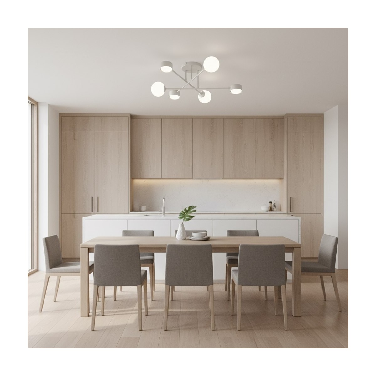 Emibig HOLON 6 WHITE EM1559/6 kolor biały z kategorii lampy sufitowe