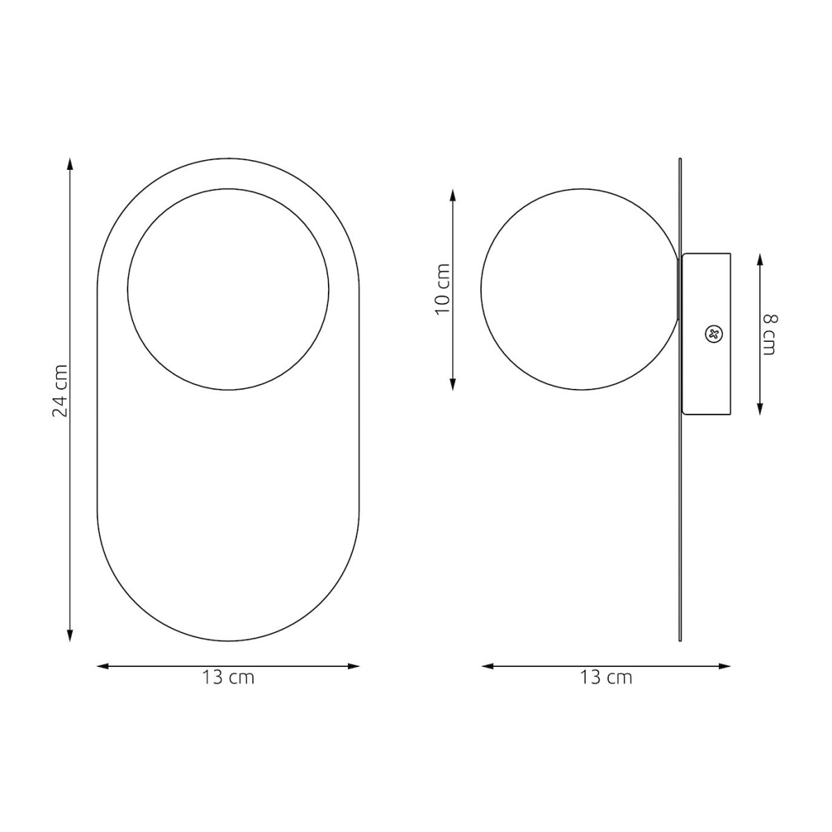 Emibig VIVA K1 ORANGE EM1552/K1 kolor pomarańczowy z kategorii kinkiety