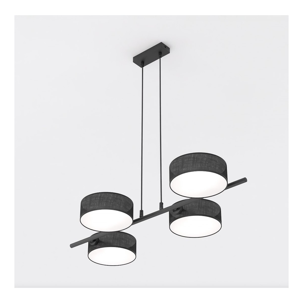 Emibig DRUMZ 4 BLACK EM1562/4 kolor czarny z kategorii lampy wiszące