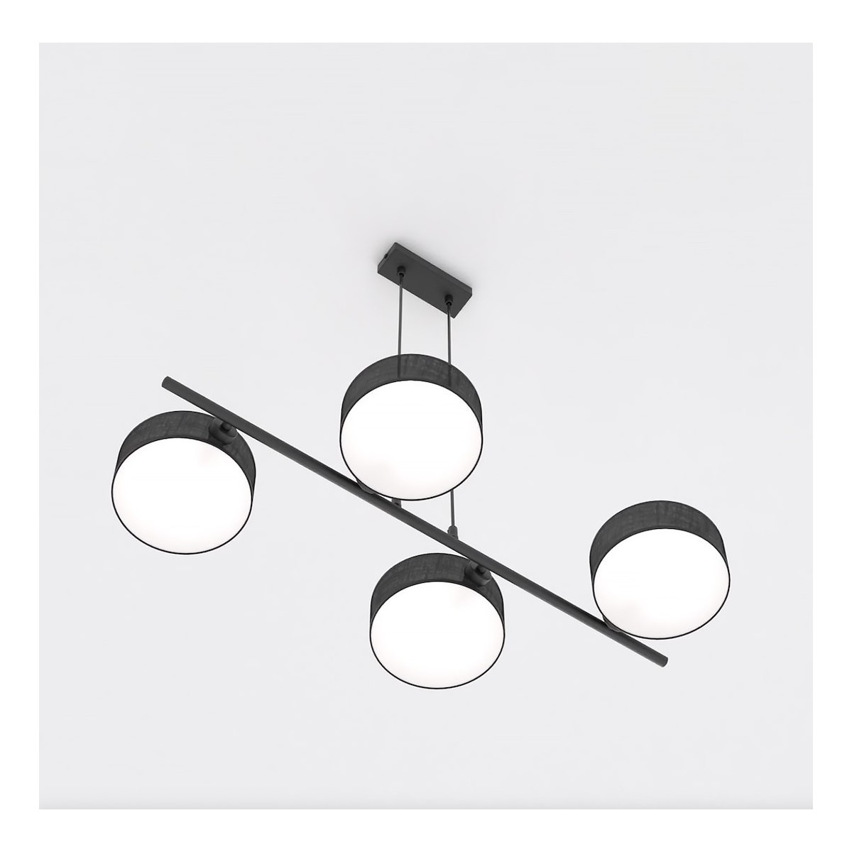 Emibig DRUMZ 4 BLACK EM1562/4 kolor czarny z kategorii lampy wiszące