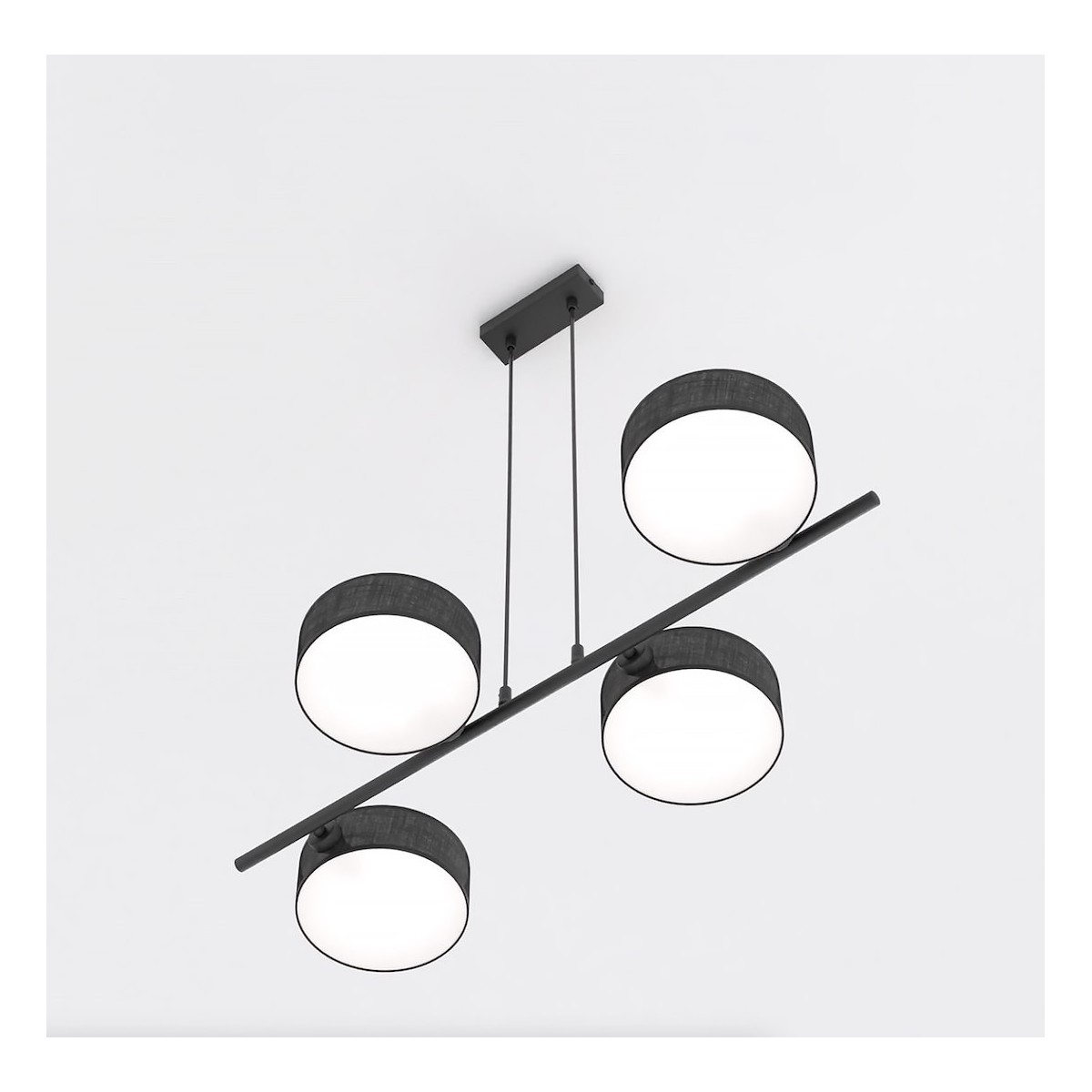 Emibig DRUMZ 4 BLACK EM1562/4 kolor czarny z kategorii lampy wiszące