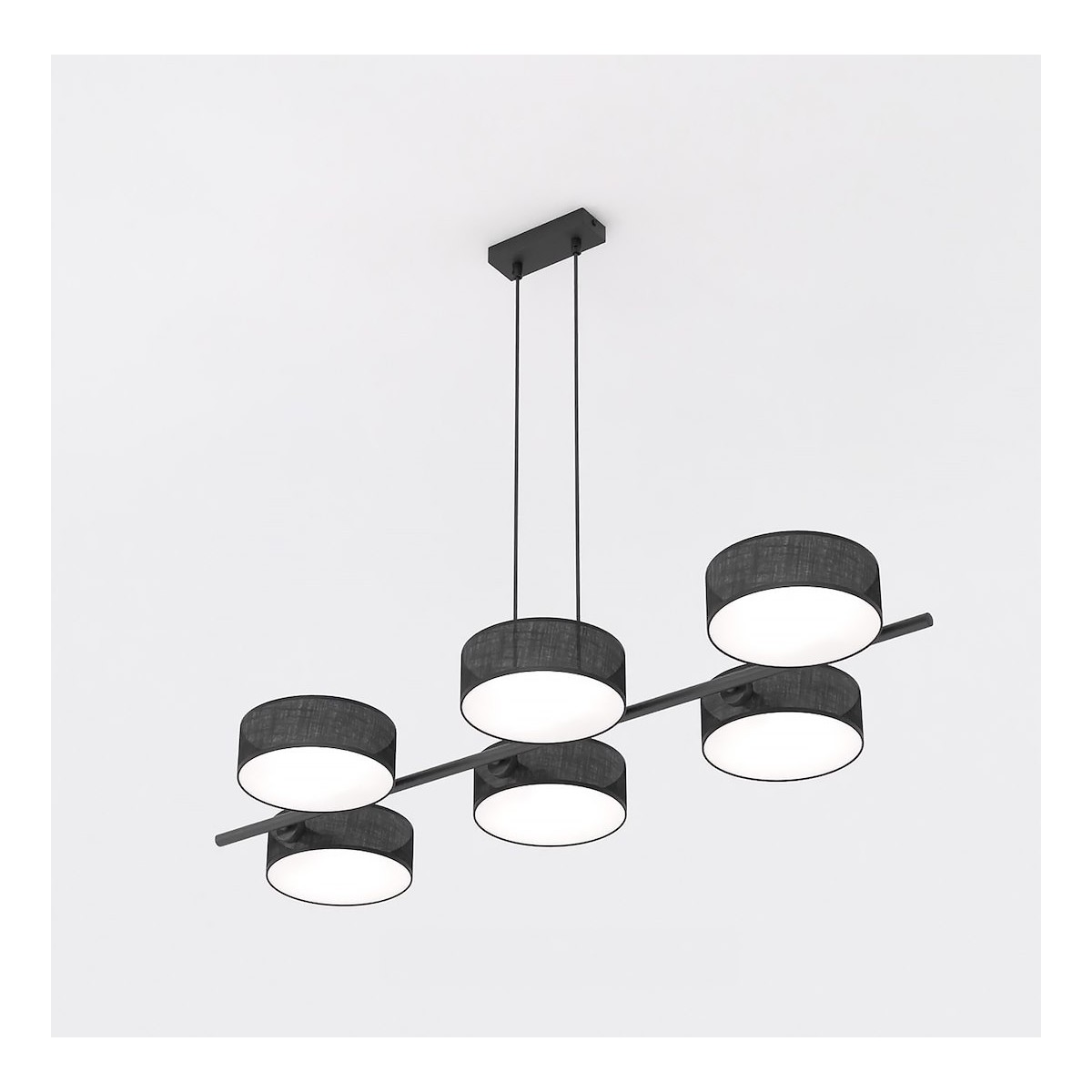 Emibig DRUMZ 6 BLACK EM1562/6 kolor czarny z kategorii lampy wiszące