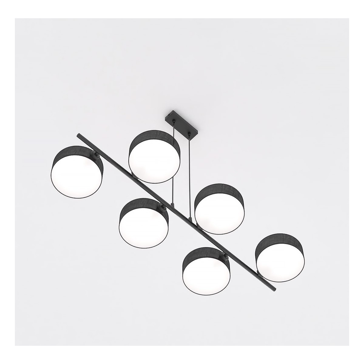 Emibig DRUMZ 6 BLACK EM1562/6 kolor czarny z kategorii lampy wiszące