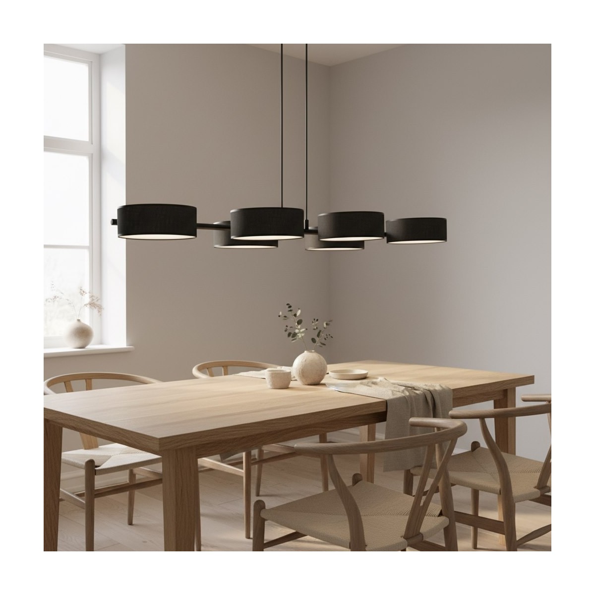 Emibig DRUMZ 6 BLACK EM1562/6 kolor czarny z kategorii lampy wiszące