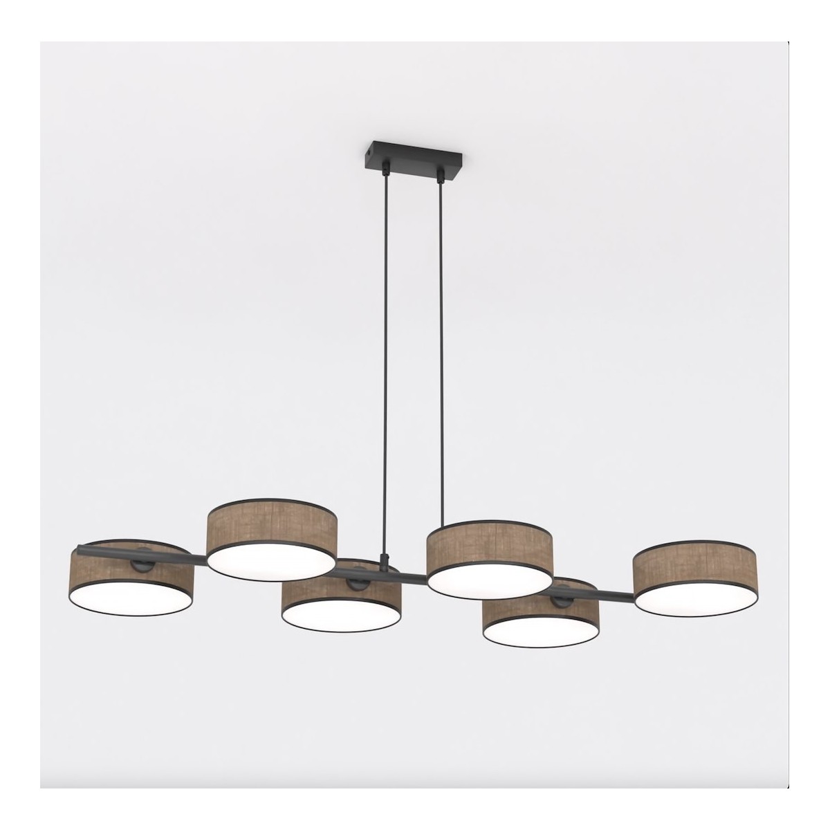 Emibig DRUMZ 6 BROWN EM1563/6 kolor czarny z kategorii lampy wiszące