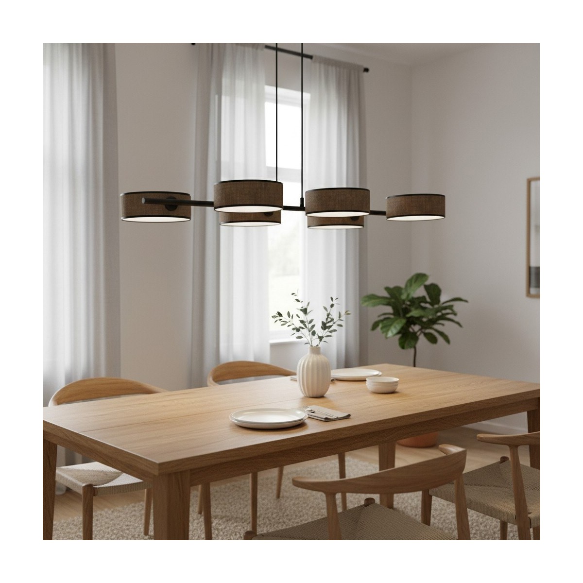 Emibig DRUMZ 6 BROWN EM1563/6 kolor czarny z kategorii lampy wiszące