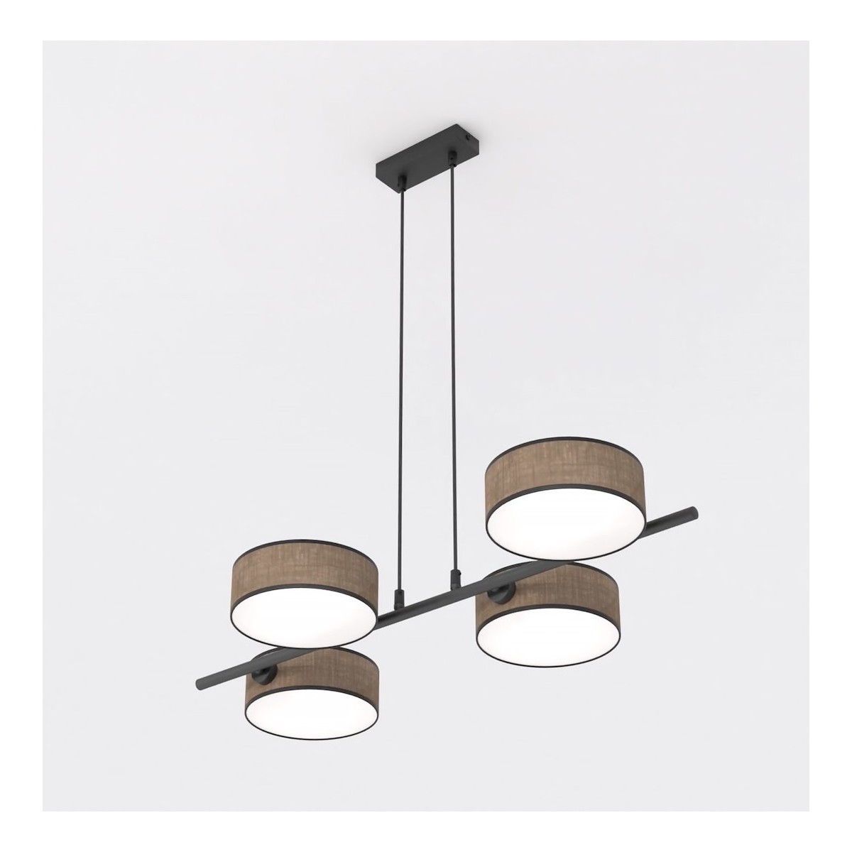 Emibig DRUMZ 4 BROWN EM1563/4 kolor czarny z kategorii lampy wiszące