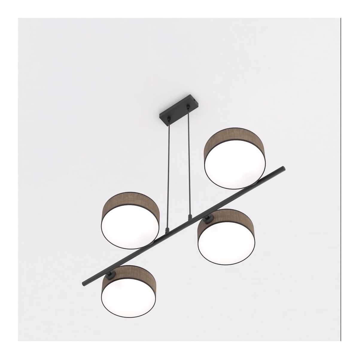 Emibig DRUMZ 4 BROWN EM1563/4 kolor czarny z kategorii lampy wiszące