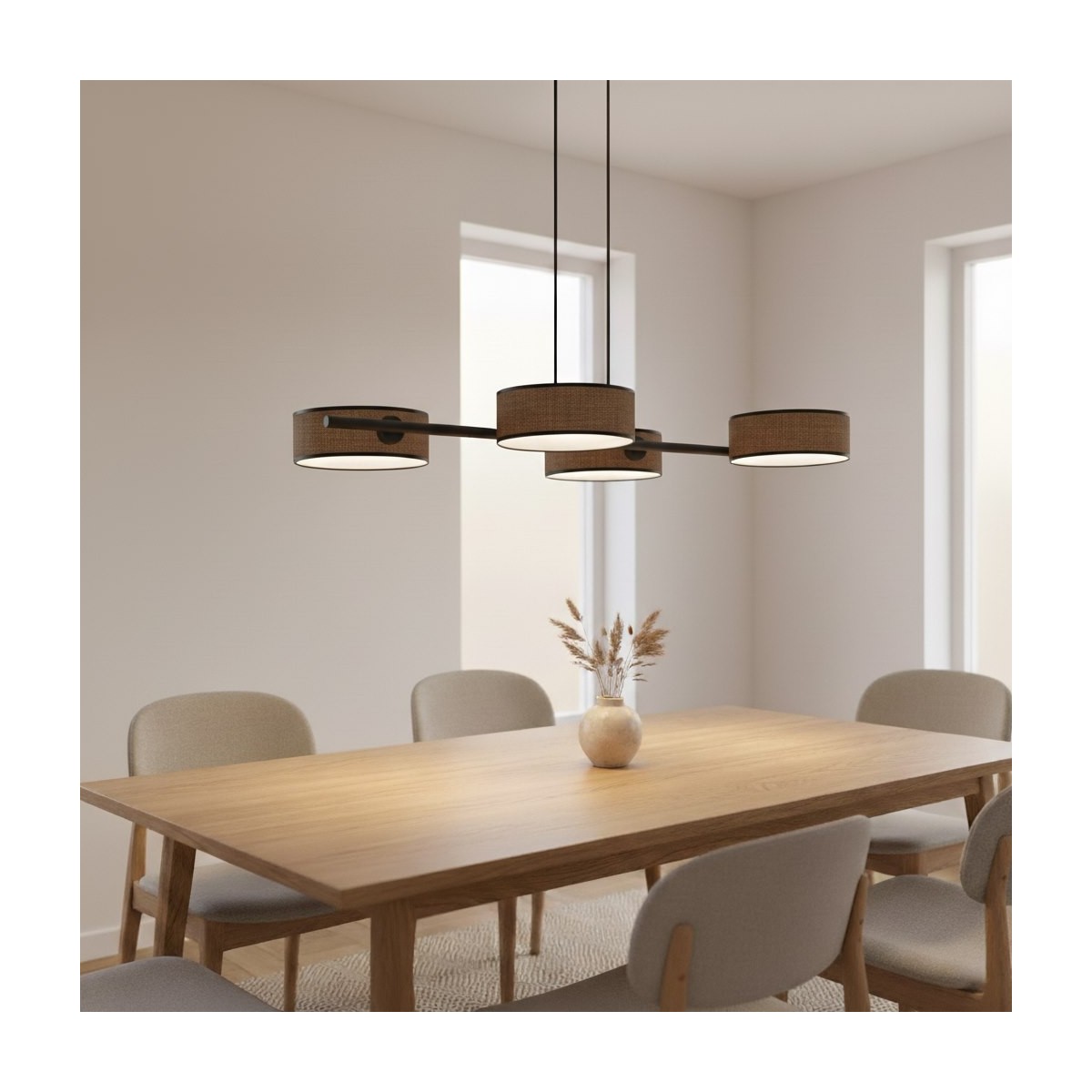 Emibig DRUMZ 4 BROWN EM1563/4 kolor czarny z kategorii lampy wiszące