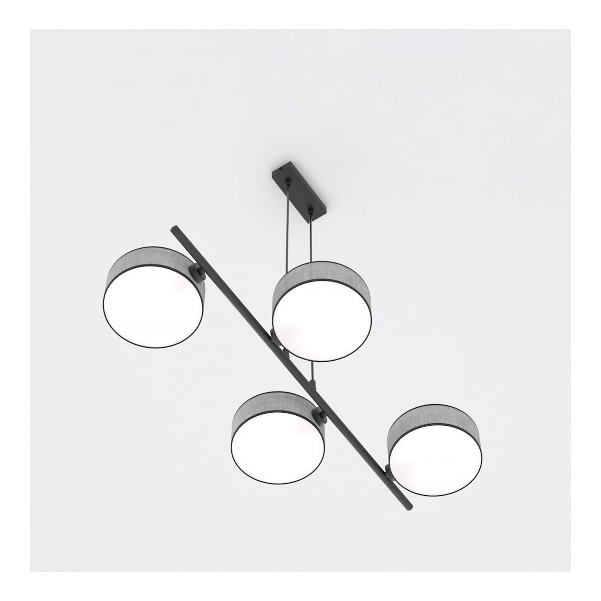 Emibig DRUMZ 4 GRAY EM1564/4 kolor czarny z kategorii lampy wiszące