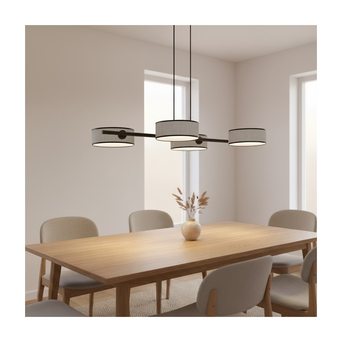 Emibig DRUMZ 4 GRAY EM1564/4 kolor czarny z kategorii lampy wiszące