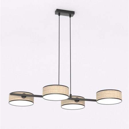 Emibig DRUMZ 4 RATTAN EM1565/4 kolor czarny z kategorii lampy wiszące