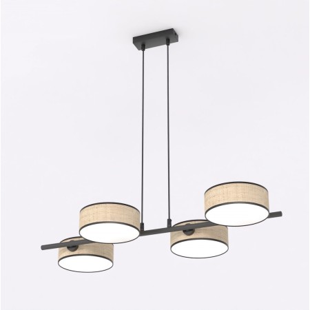 Emibig DRUMZ 4 RATTAN EM1565/4 kolor czarny z kategorii lampy wiszące