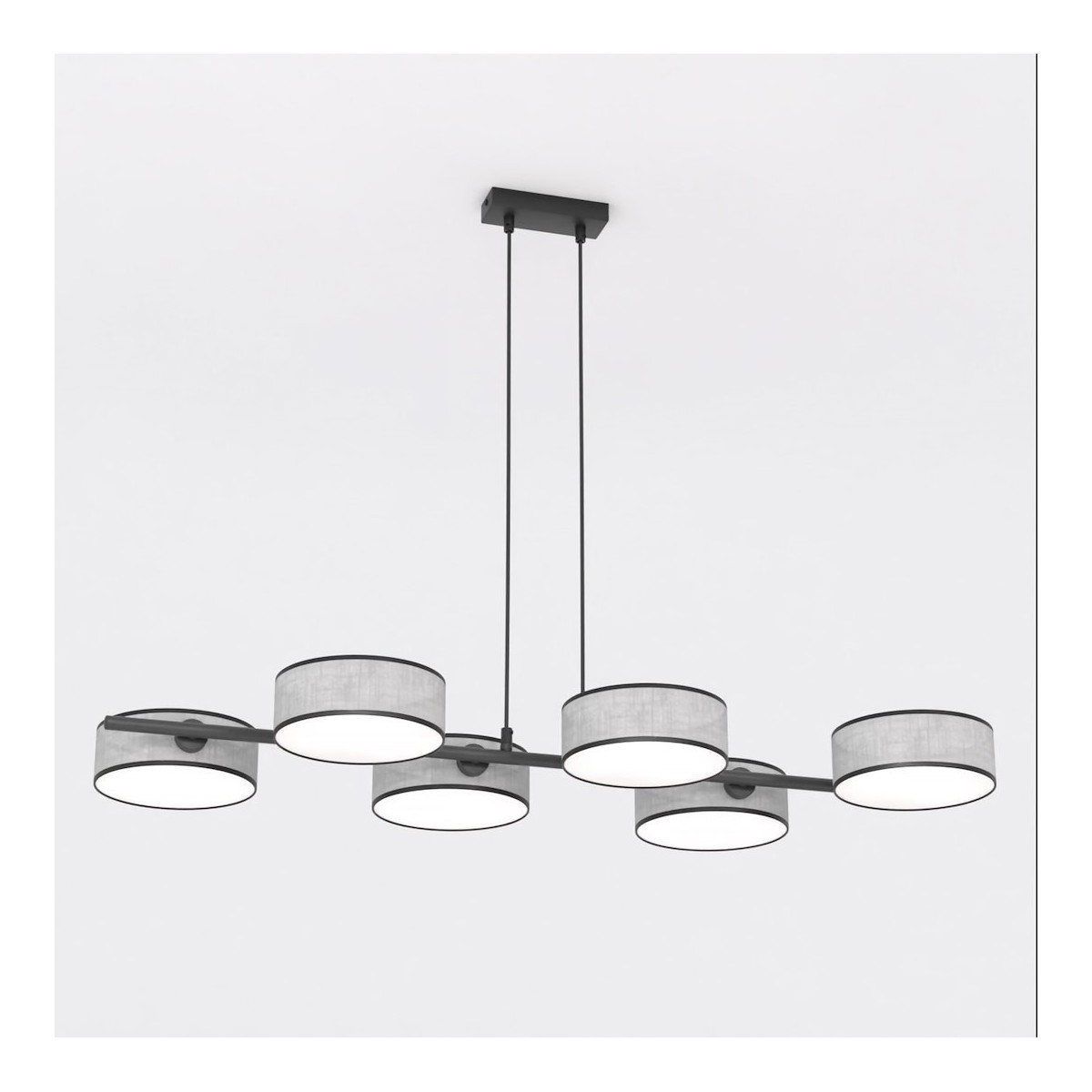 Emibig DRUMZ 6 GRAY EM1564/6 kolor czarny z kategorii lampy wiszące