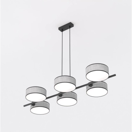 Emibig DRUMZ 6 GRAY EM1564/6 kolor czarny z kategorii lampy wiszące