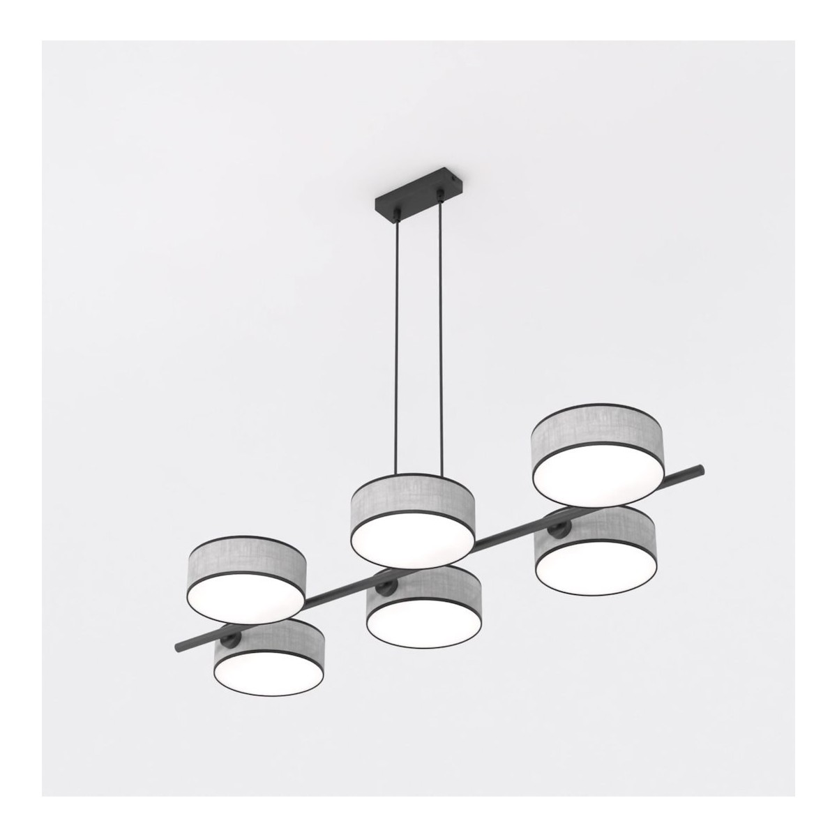 Emibig DRUMZ 6 GRAY EM1564/6 kolor czarny z kategorii lampy wiszące