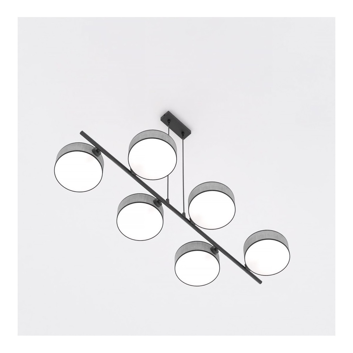 Emibig DRUMZ 6 GRAY EM1564/6 kolor czarny z kategorii lampy wiszące