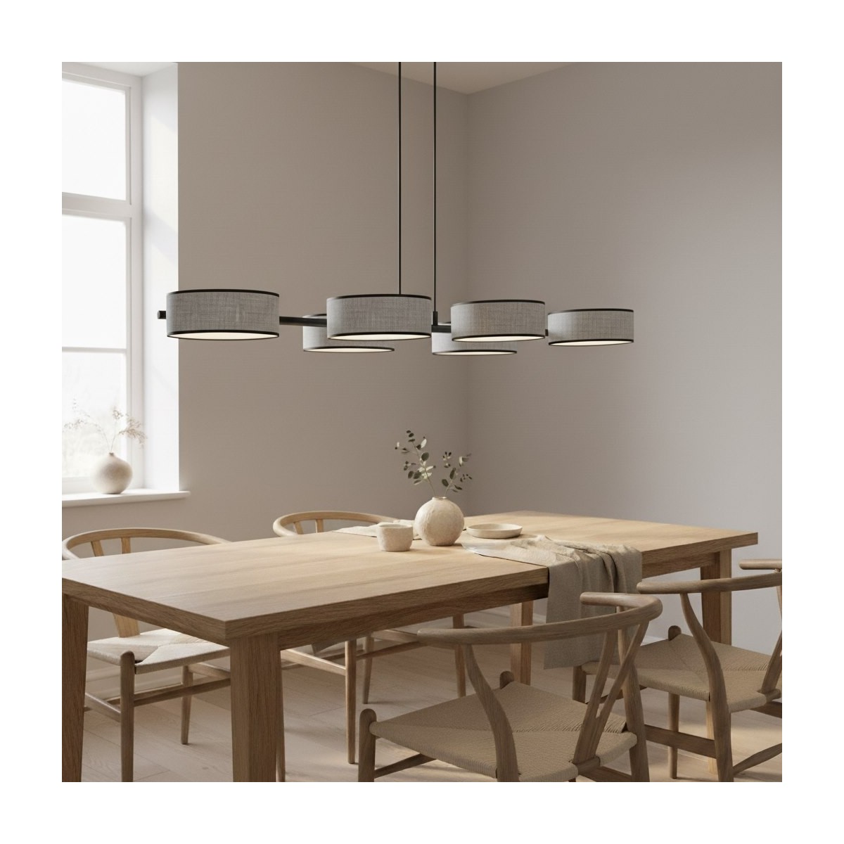 Emibig DRUMZ 6 GRAY EM1564/6 kolor czarny z kategorii lampy wiszące