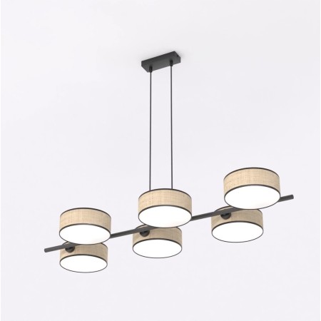 Emibig DRUMZ 6 RATTAN EM1565/6 kolor czarny z kategorii lampy wiszące